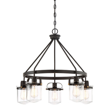 Jaxon 5 Light Large Chandelier by Designers Fountain - 90685-orb