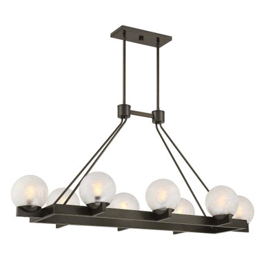 Darien 8Light Linear Chandelier 22.25 Inch X 19.75 Inch Wide by Savoy House - 1-1016-8