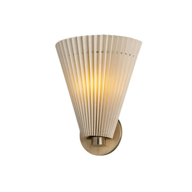 Dell 1 Light Wall Sconce 11.5 Inch Tall and 9 Inch Wide by Troy - B8012-PBR