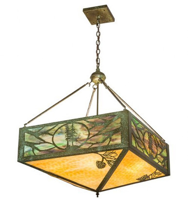 Balsam Pine 6 Light Inverted Pendant 40 x 40 Inches by Meyda Tiffany - 187847