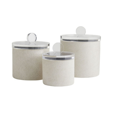 Dora 6.5 Inch Container (Set of 3) by Arteriors - 4787