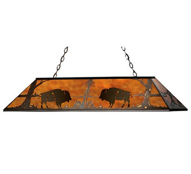 Buffalo 9 Light Oblong Pendant 22 x 17 Inches by Meyda Tiffany - 65417