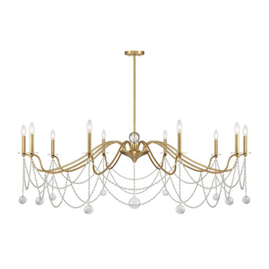 Mariposa 10 Light Oversized Chandelier by Savoy House - 1-7504-10-322