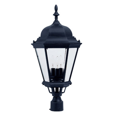 Westlake Three Light Outdoor Pole/Post Mount 13 x 28 inches by Maxim  - 1007BK