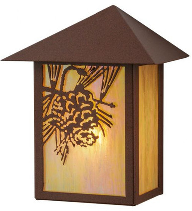 Seneca Winter Pine 1 Light Wall Sconce 11 x 9 In by Meyda Tiffany 146868 - 146868