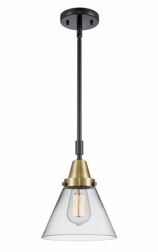 Cone 1 Light Stem Mini Pendant 11.13 Inch Tall X 8 Inch Wide by Innovations - 447-1S-BAB-G42