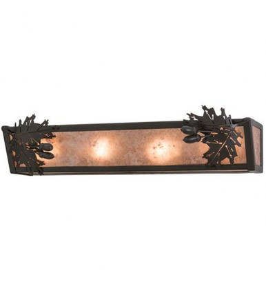 Oak Leaf & Acorn 4 Light Bath Vanity 5.5 x 24 Inches by Meyda Tiffany - 156119