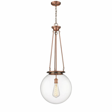 Beacon 1 Light Traditional Medium Pendant 15.75 Inch Wide by Innovations - 221-1P-G20-16