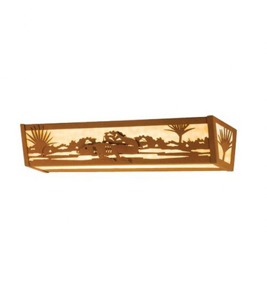 Alligator 4 Light Bath Vanity 4.5 x 24 Inches by Meyda Tiffany - 14270