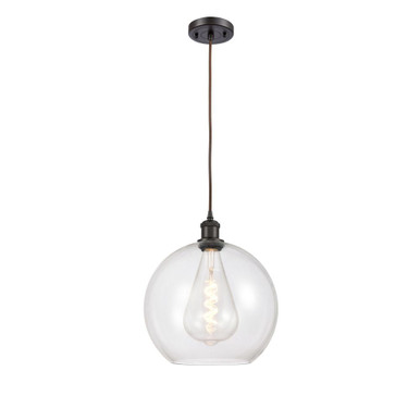 Athens 100W 1 LED Cord Hung Mini Pendant 13.63 X 11.75 by Innovations - 516-1P-G12-12-LED