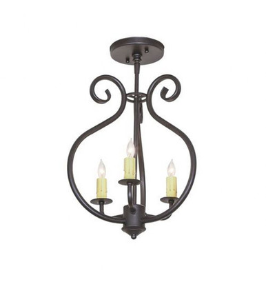 Easton 3 Light Flush Mount 17 x 12 In by Meyda Tiffany - 247884