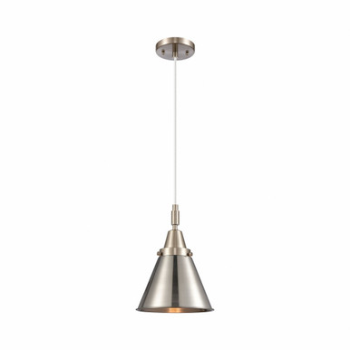 Appalachian 1 Light Cord Hung Mini Pendant 11.13 Inch Tall by Innovations - 447-1P-SN-M13-SN