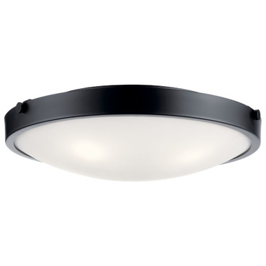 Lytham 4 Light Flush Mount 5.5 x 20.5 Inches by Kichler - 42276BK
