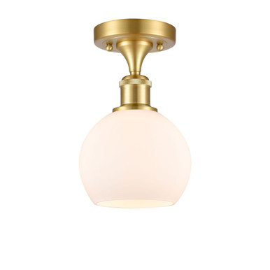 Athens 1 Light Semi Flush Mount 9.13 Inch and 5.88 Inch Wide by Innovations - 516-1C-G12-6