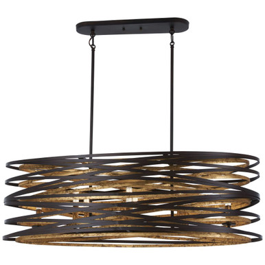 Vortic Flow 8 Light Medium Island Pendant by Minka Lavery - 4676-111
