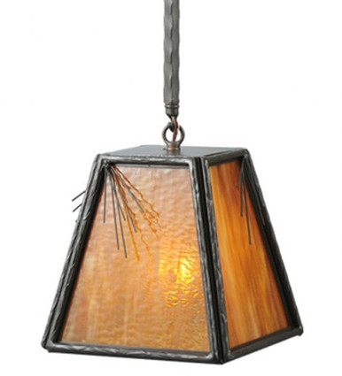 Lone Pine Needle 1 Light Pendant 28 x 12 Inches by Meyda Tiffany - 108586