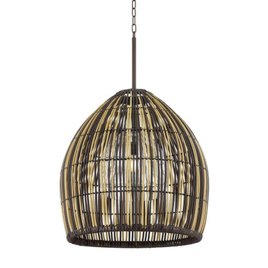 Holden 1 Light Oversized Outdoor Pendant by Troy - F7534-BRZ