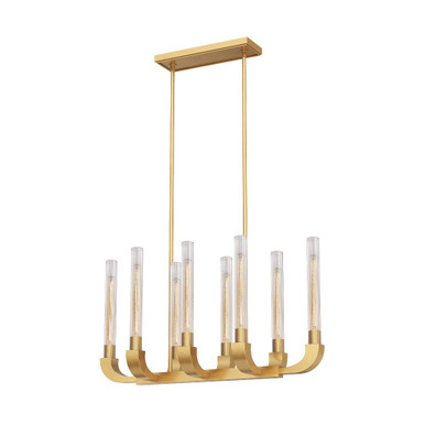 Flute 8 Light Medium Pendant by Alora - LP316008