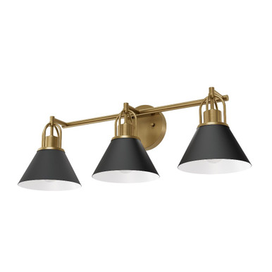 Carrington Isle 3 Light Bath Vanity 27 Inch Wide by Hunter Fans - 13169