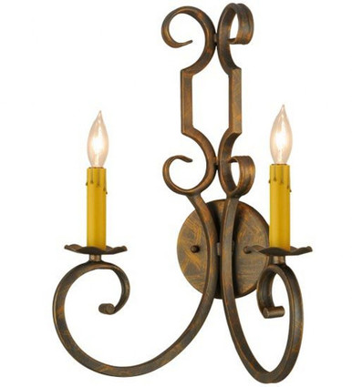 Carlo 2 Light Wall Sconce 18 x 12.5 Inches by Meyda Tiffany - 117559