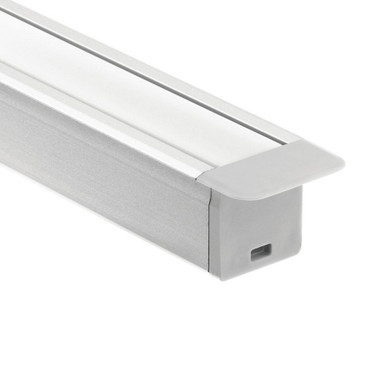 Ils Te Series Deep Well Recessed Channel Kit 0.75x1 Inch by Kichler - 1tek1dwrc4sil
