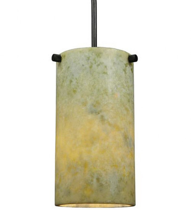 Cilindro Jadestone 1 Light Mini Pendant 10 x 3.4 Inches by Meyda Tiffany - 121579