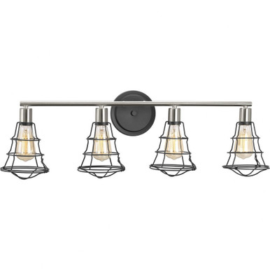 Gauge 4 Light Vanity Light by Progress - P300031-143