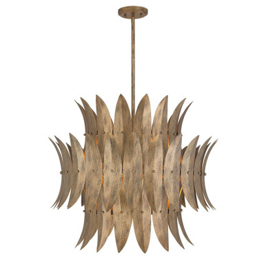 Sanctuary 6 Light Pendant 24.5 Inch Tall and 27.5 Inch Wide by Savoy House - 7-9055-6-275