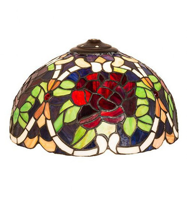 Renaissance Rose - Shade-7 Inches Tall and 12 Inches Wide by Meyda Tiffany - 21717