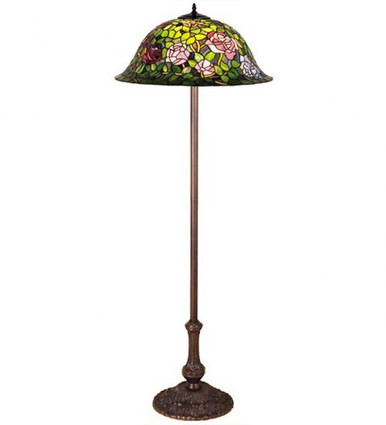 Tiffany Rosebush 3 Light Floor Lamp by Meyda Tiffany - 30368