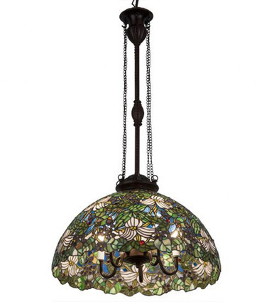 Trillium & Violet 4 Light Pendant 16.5 x 20 Inches by Meyda Tiffany - 176967