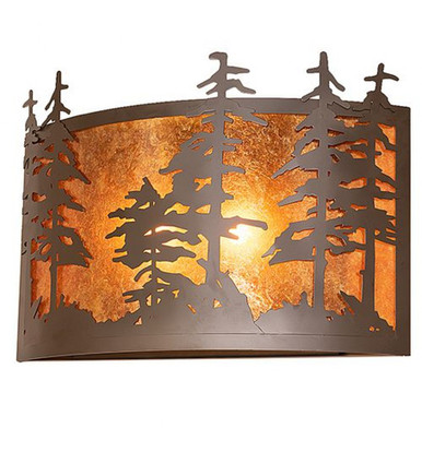Tall Pines 2 Light Wall Sconce 17 x 24 Inch by Meyda Tiffany - 264662