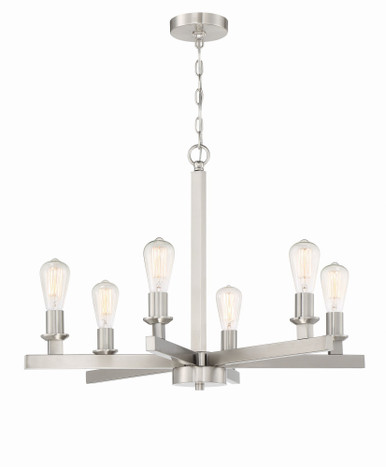 Chicago 6 Light Large Chandelier by Craftmade - 53126