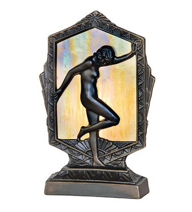 Deco Posing Lady 1 Light Accent Lamp 9 x 5 Inch by Meyda Tiffany 268414 - 268414