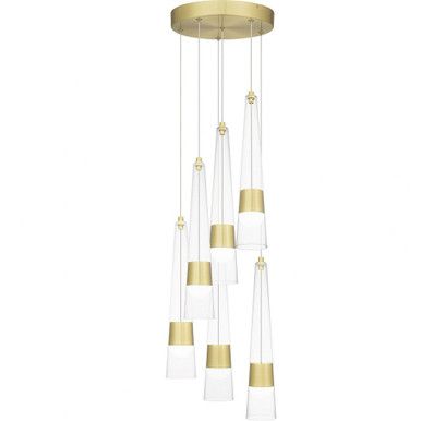 Zia 38W LED Medium Pendant by Quoizel - PCZIA2813SD