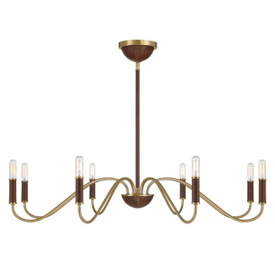 Abeline 8 Light Chandelier 6 Inch Tall and 39 Inch Wide by Savoy House - 1-2748-8-322