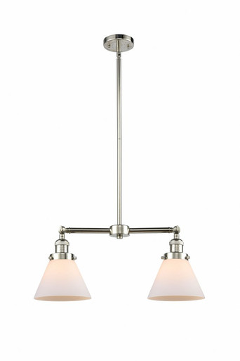 Cone 2 Light Stem Adjustable Island 10 Inch and 21 Inch Wide by Innovations - 209-PN-G41