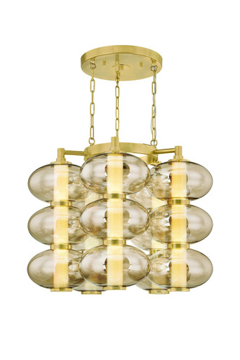 Toulouse 40W 5 LED Chandelier 25 Inch Tall and 31 Inch Wide by Corbett - 504-31-VB