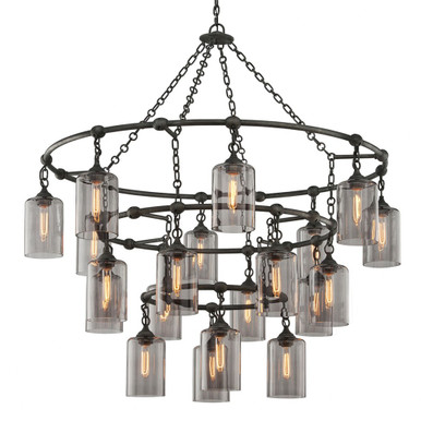Gotham 20 Light Oversized Chandelier by Troy - F4426