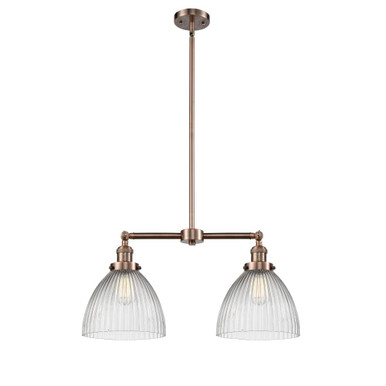 Seneca Falls 2 Light Stem Adjustable Island 10X21 Inch Wide by Innovations - 209-G222