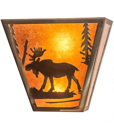 Moose Creek 2 Light Wall Sconce 11.5 x 13 In by Meyda Tiffany 158334 - 158334