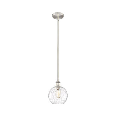 Athens Water Glass 1 Light Stem Hung Mini Pendant 9.5 X 8 by Innovations - 616-1S-G1215-8