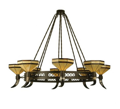 Topridge 8 Light Chandelier 66 x 72 Inches Wide by Meyda Tiffany - 19985