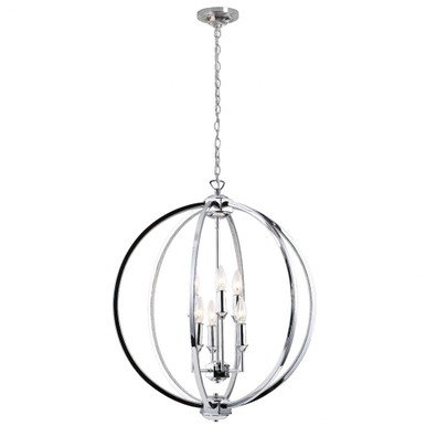 Karland 6 Light Medium Chandelier by Dainolite - kar-246c-pc