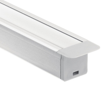 Ils Te Series Deep Well Recessed Channel Kit 0.75x1 by Kichler - 1tek1dwrc8sil