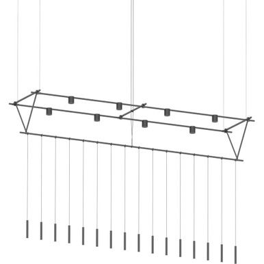 Suspenders 112W 20 LED Pendant 56 Inch Tall and 170 Inch Wide by Sonneman - SLS1145