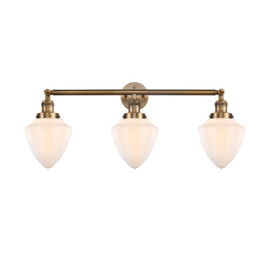 Bullet 100W 3 LED Bath Vanity 15 Inch Tall X 33.75 Inch Wide by Innovations - 205-G66-7-LED
