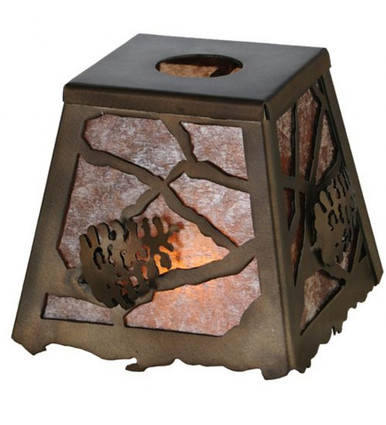 Spruce Pine Square Glass Shade by Meyda Tiffany - 143442