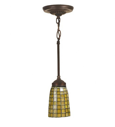 Terra Verde 1 Light Mini Pendant 19.5 Inch Wide by Meyda Tiffany - 102091