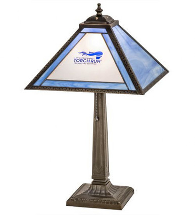 Personalized Torch Run 1 Light Table Lamp 22.5 x 18.25 In by Meyda Tiffany - 180397